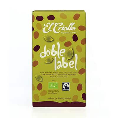 doble label cafe comercio justo